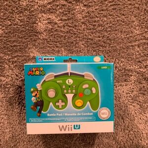 Hori Luigi Battle Pad GameCube Style Controller for Wii U Wii WIU-076U Green